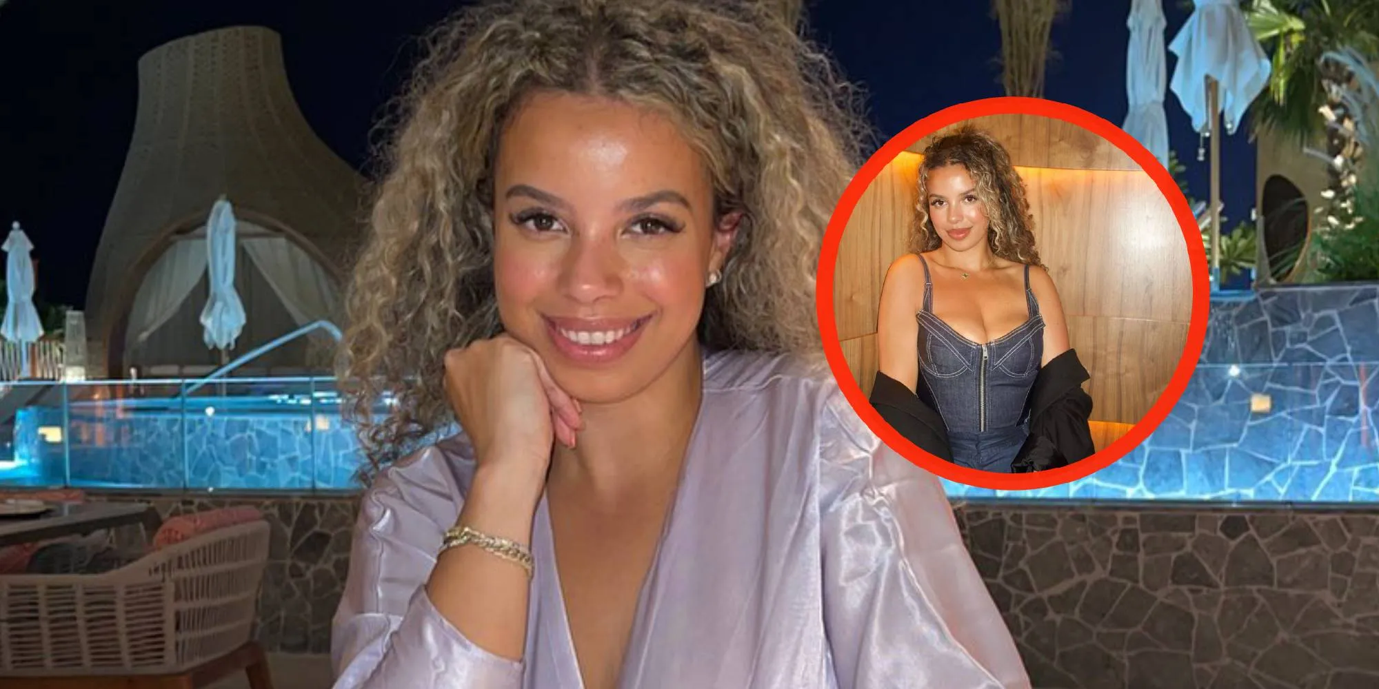foto spelersvrouw jaimy kenswiel knalt bijna uit haar topje