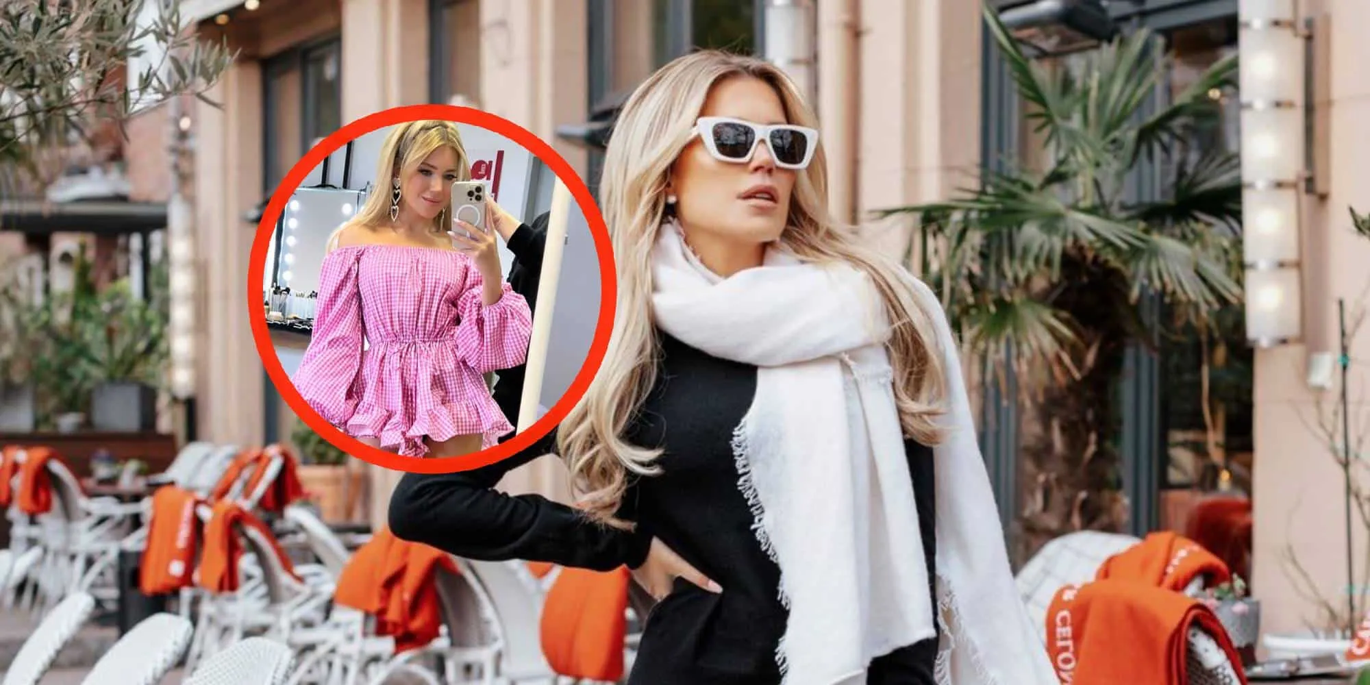 foto sylvie meis laat volgers watertanden met extreem kort rokje