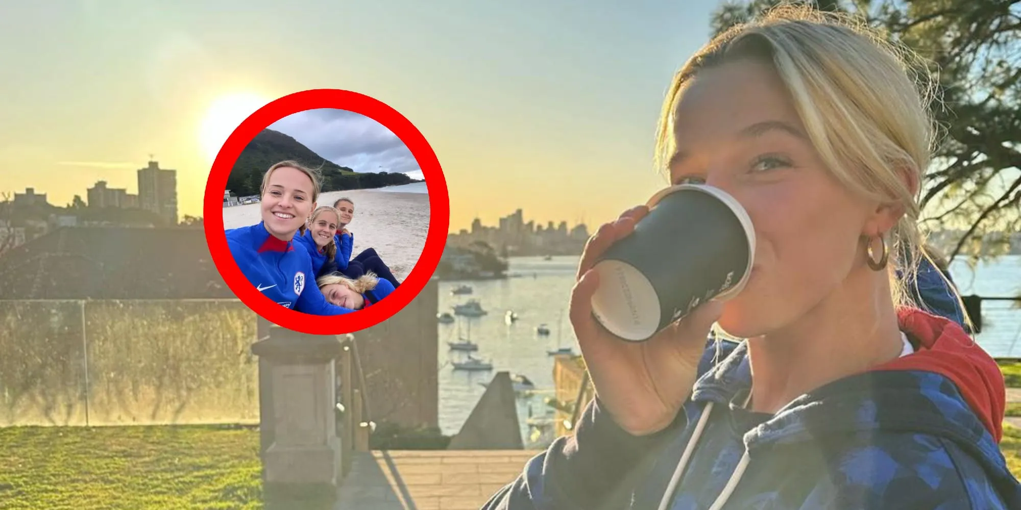 foto voetbalster jackie groenen deelt zwoele strandselfie met teamgenote vlak voor wk wedstrijd