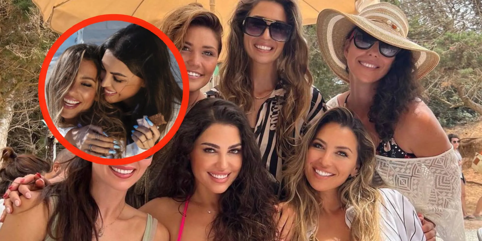 foto yolanthe cabau pronkt met haar beeldschone zussen in knellend bovenstukje
