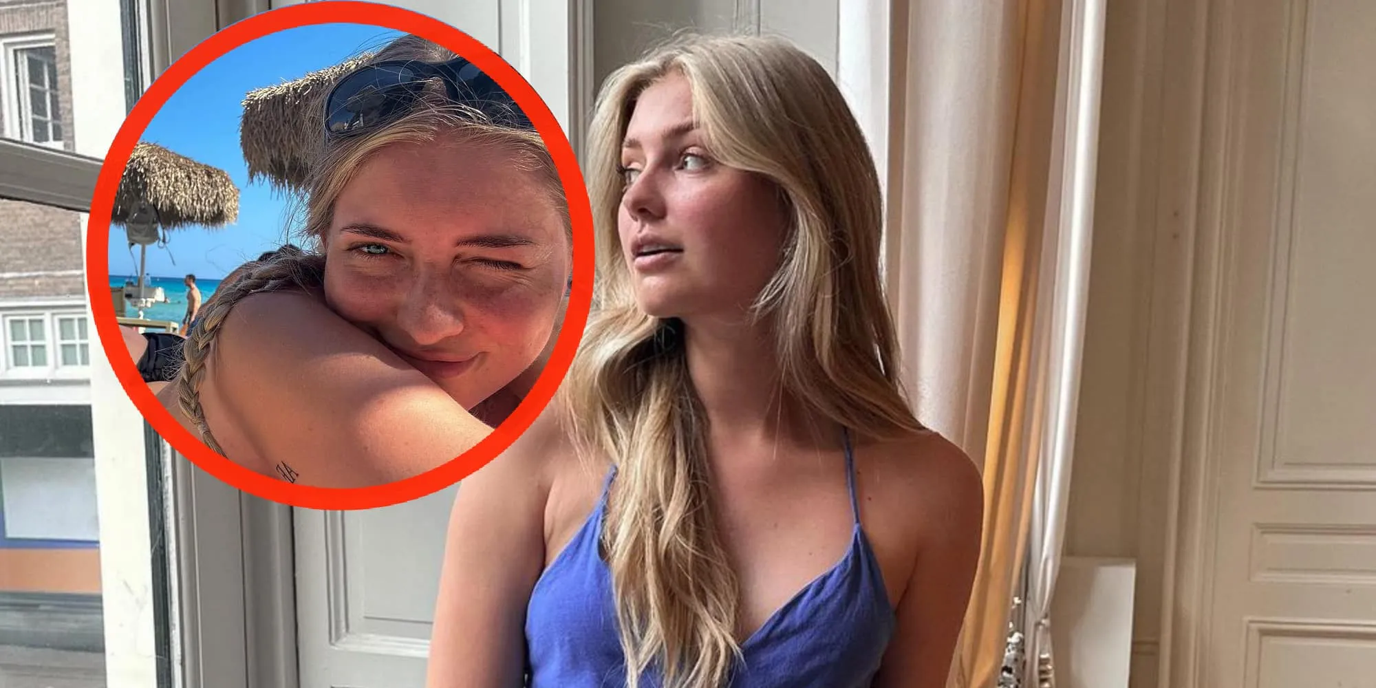 foto youtuber marije zuurveld geeft volgers uitzicht op haar onbedekte achterwerk
