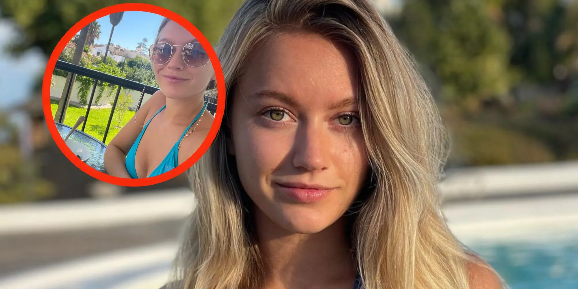 foto zangeres sterre koning laat haar goedgevulde bovenstukje zien tijdens zonvakantie