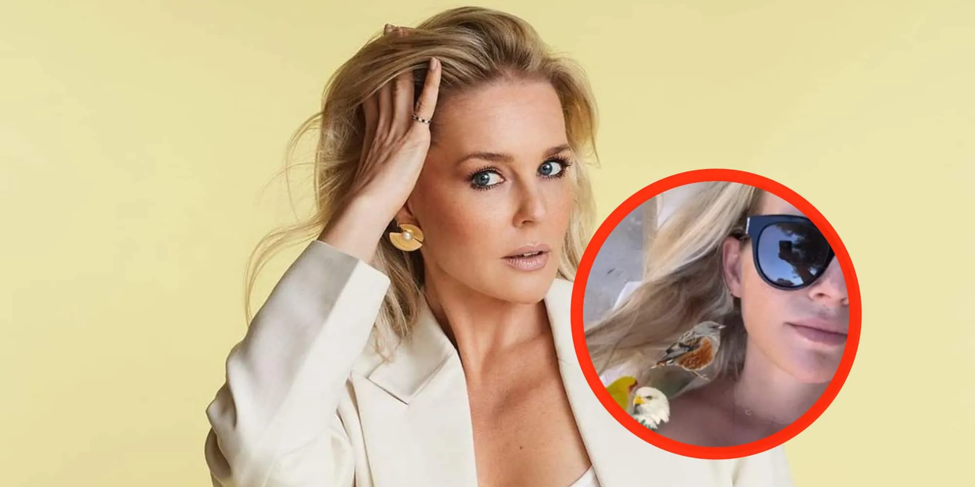foto zonnebadende chantal janzen deelt wilde fantasie met volgers