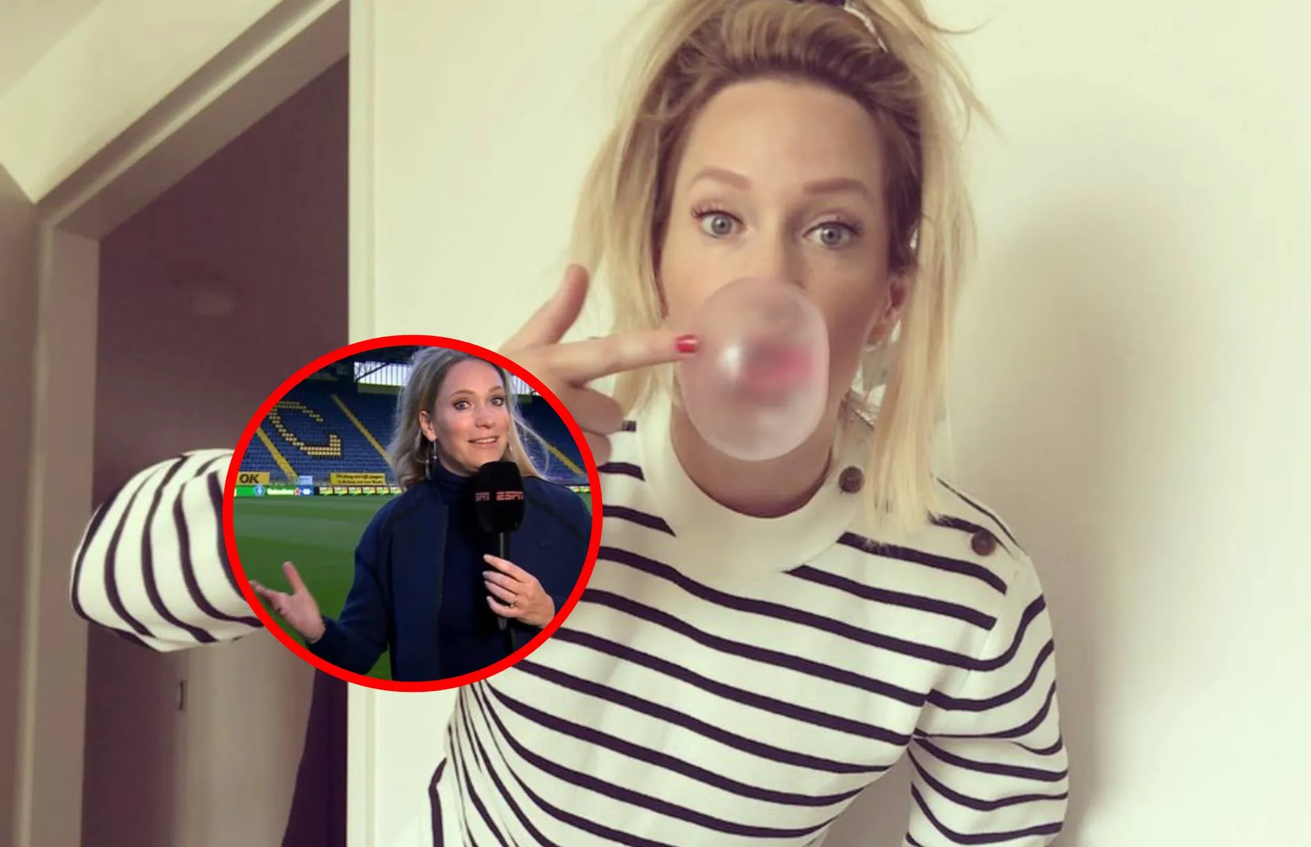 helene hendriks strak oranje shirtje