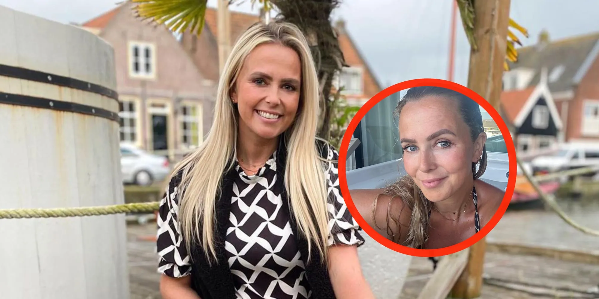 in badkleding gehulde monique smit deelt heerlijke foto vanuit bubbelbad