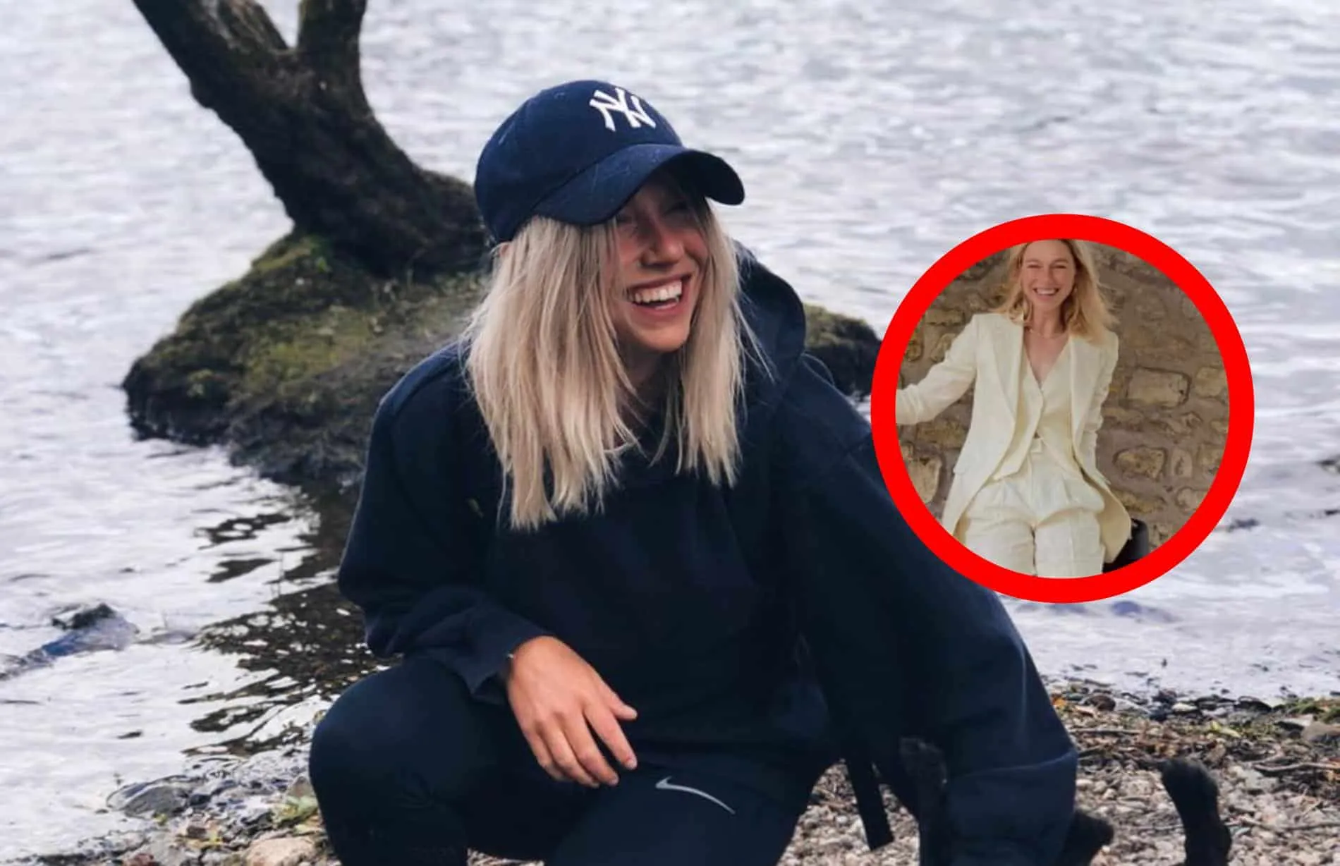 jackie groenen laat benen zien in kort broekje