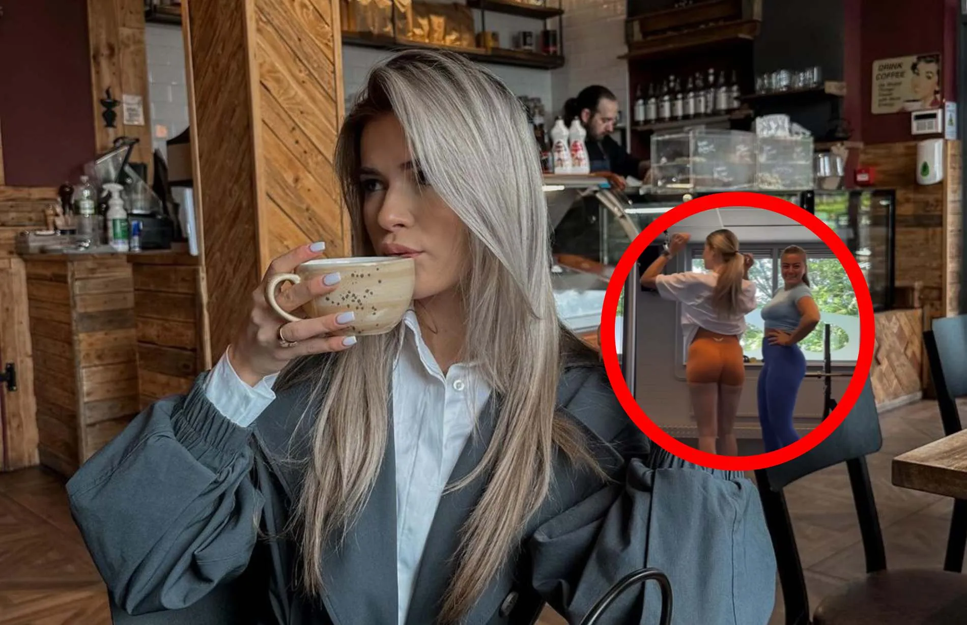 jade anna van vliet trekt broekje heel hoog op