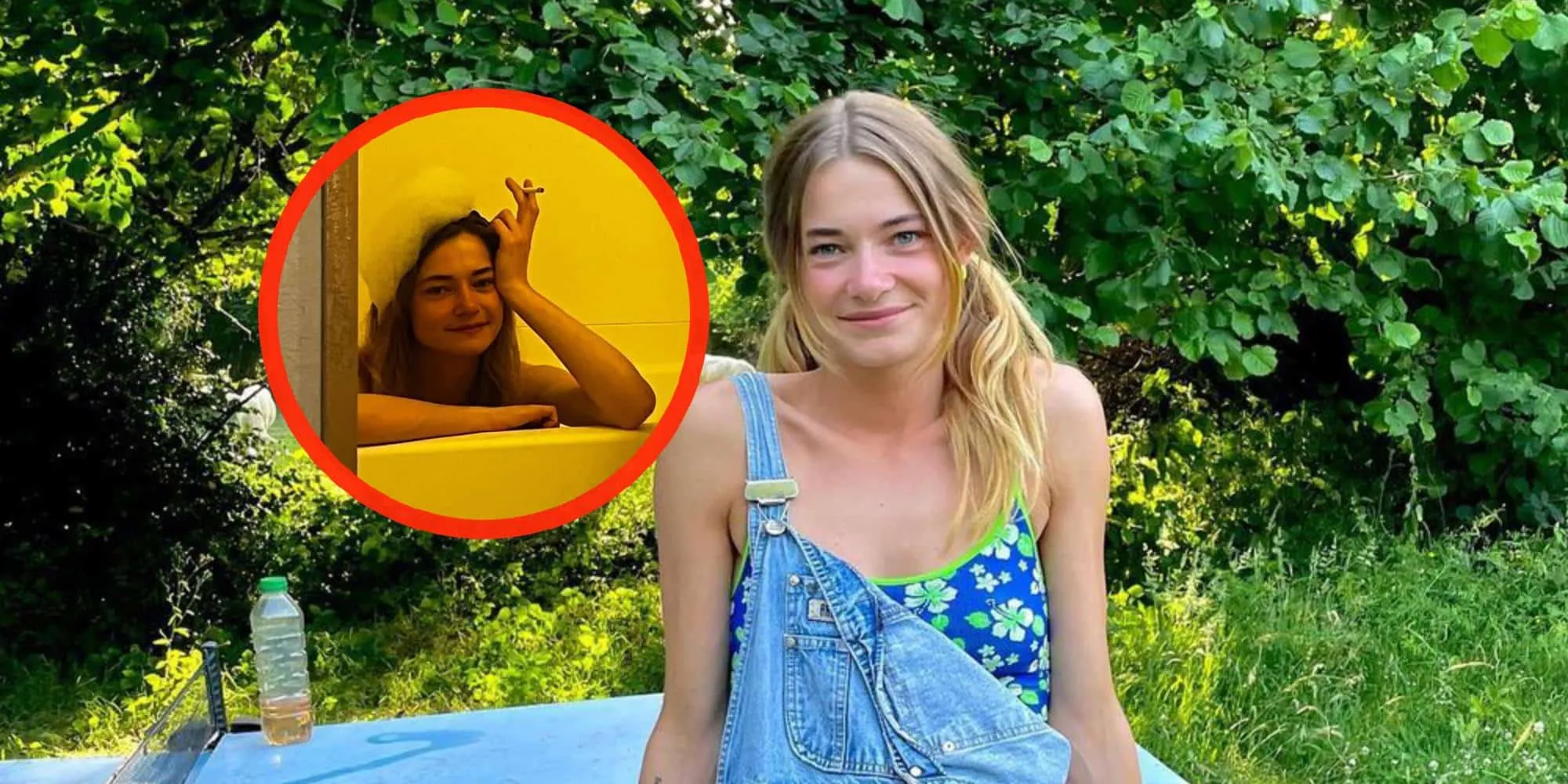 met bubbels bedekte emma wortelboer deelt foto vanuit bad