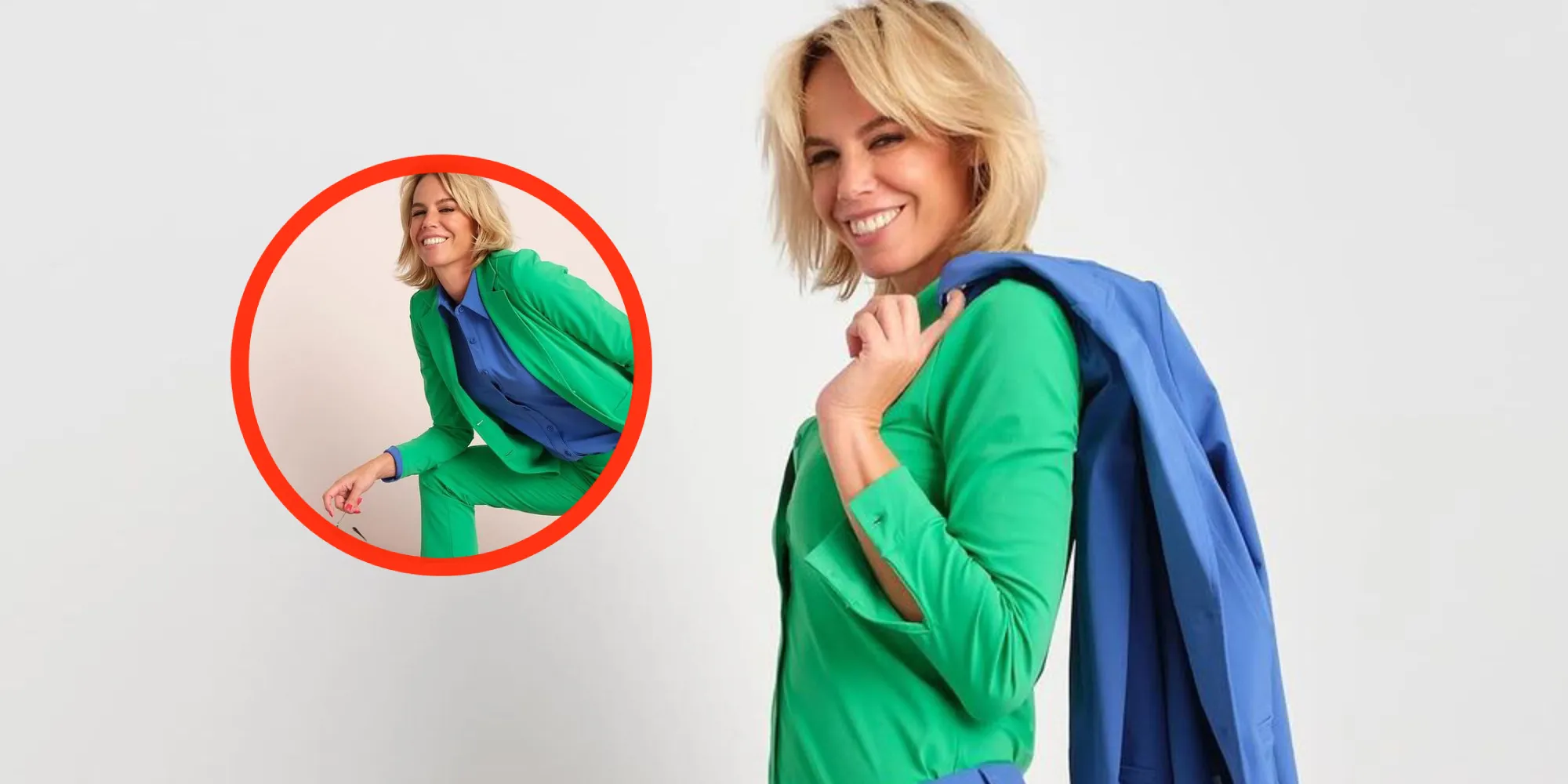 nicolette kluijver doet extra knoopje open op zomerse foto 1