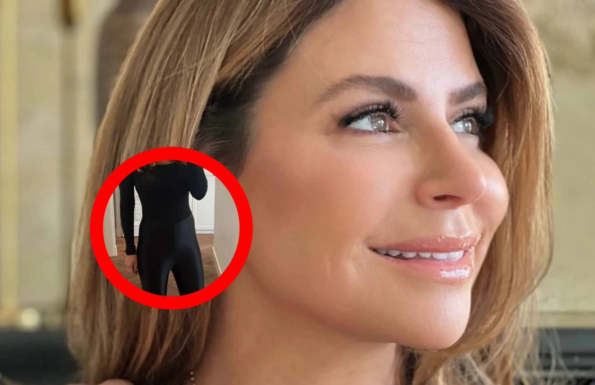 olcay gulsen in leren strakke broek 1