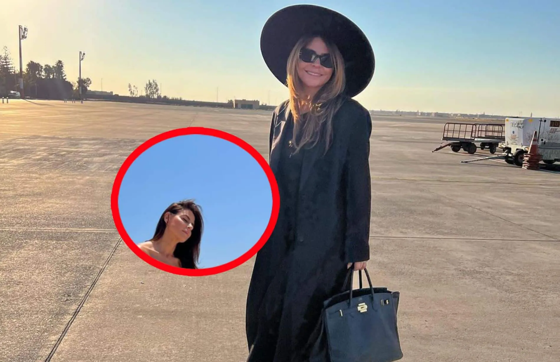 olcay gulsen poseert in mini outfit op het strand 6