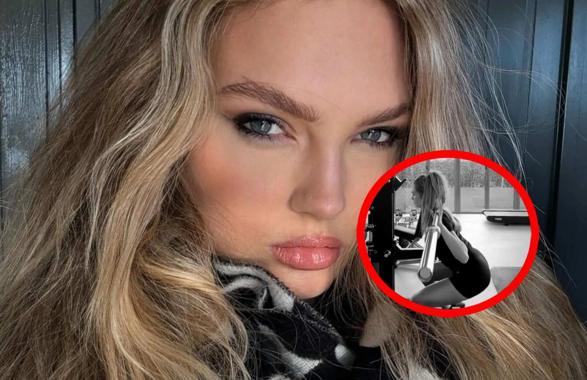 romee strijd laat zien hoe fit ze is in de sportschool