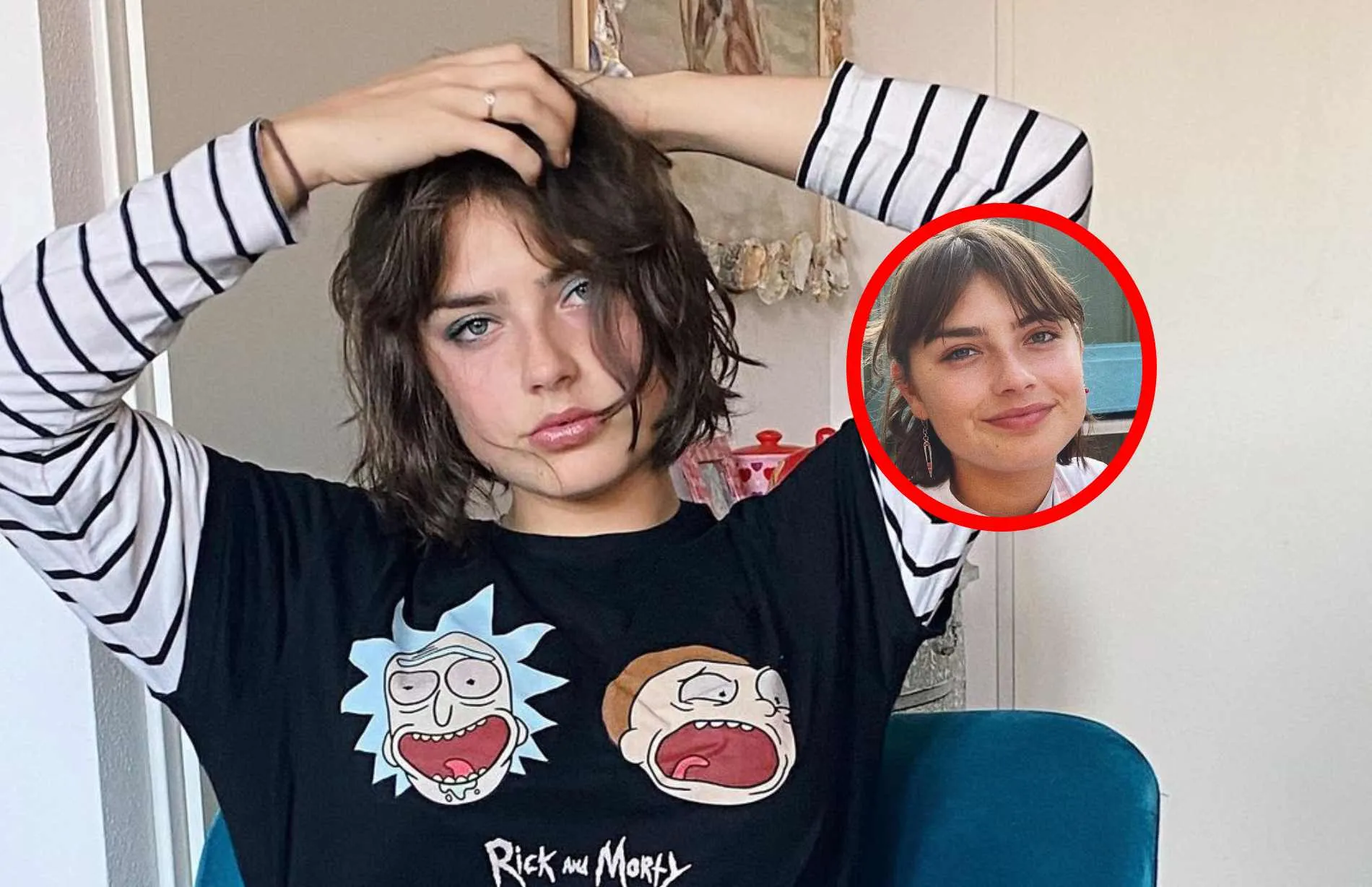 sophie bouquet deelt intieme close up van lippen