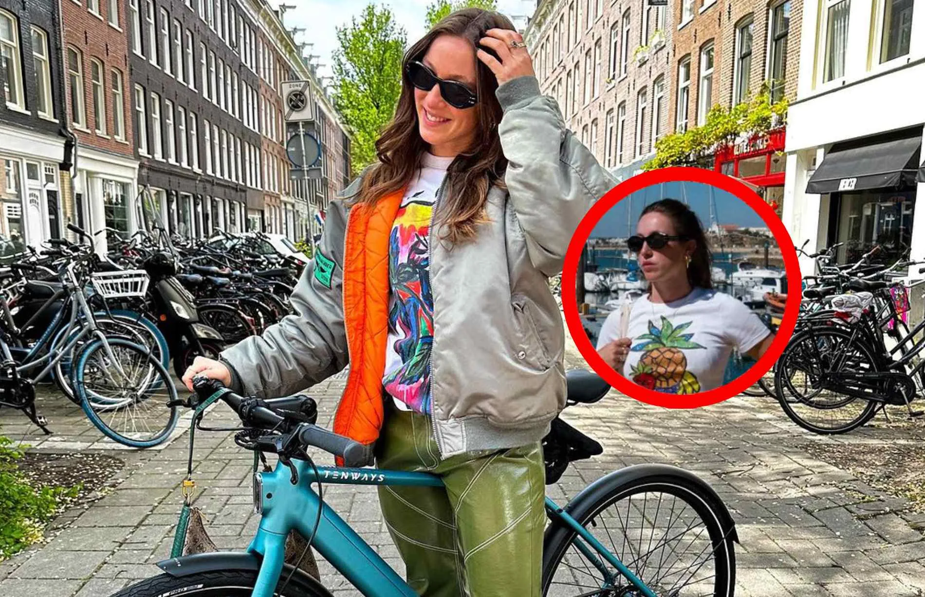 suzanne schulting poseert met stukjes fruit