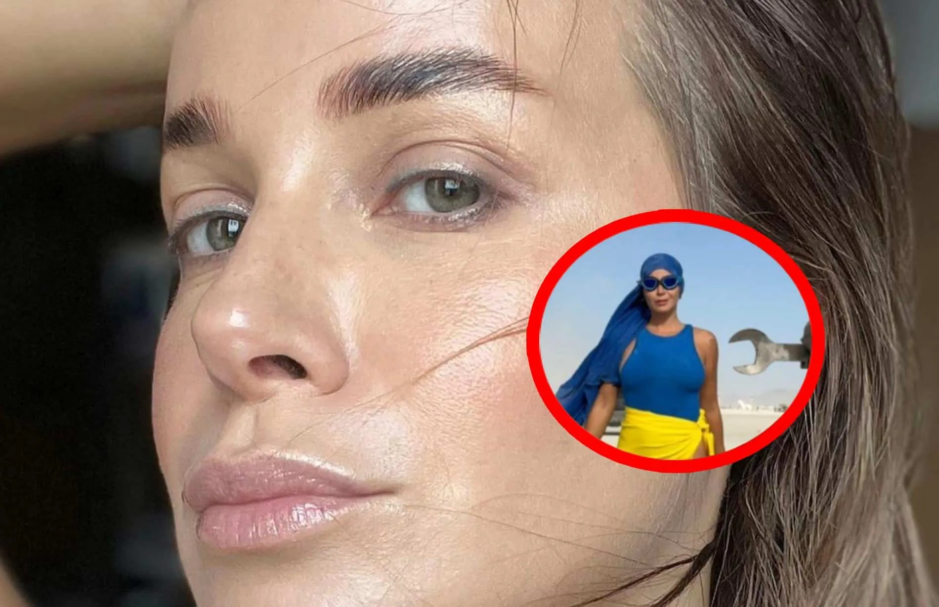 victoria koblenko gaat los in schaarse outfit op festival