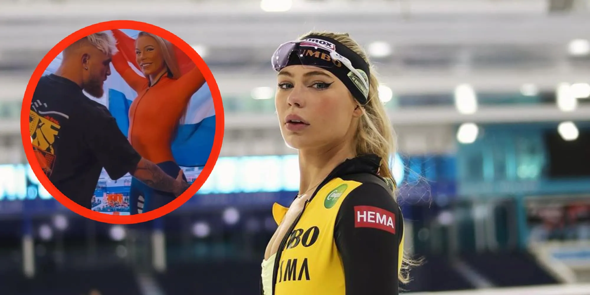 video jake paul knijpt stiekem in het achterwerk van jutta leerdam lookalike