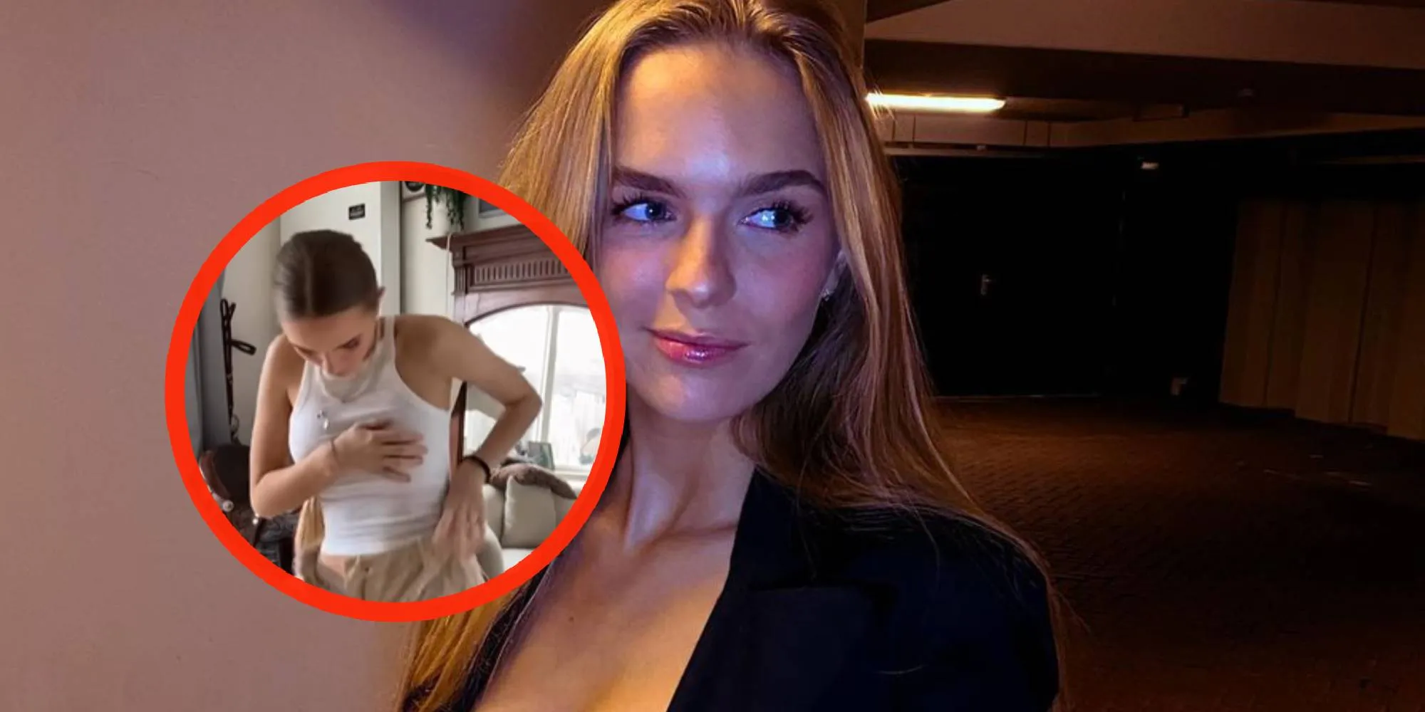 video lies zhara moet haar voorkant goed vasthouden tijdens het omkleden