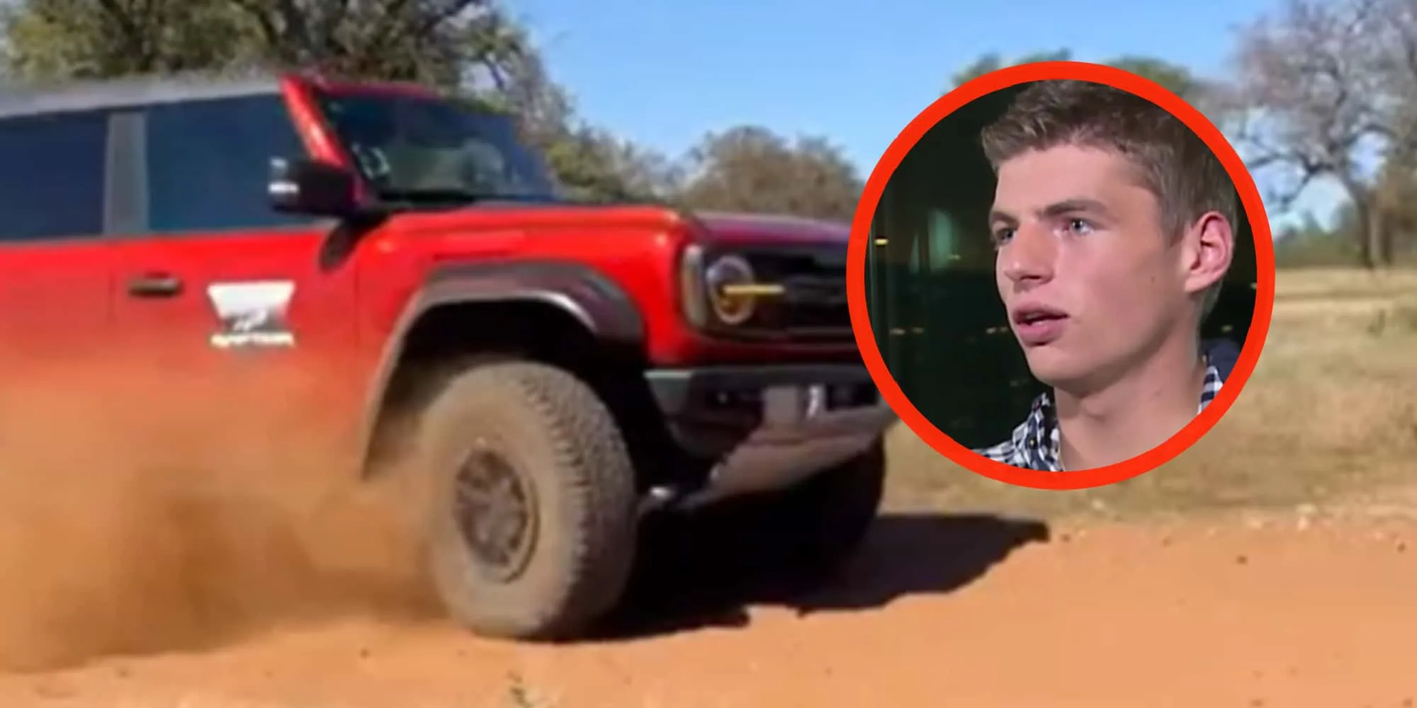 video max verstappen crasht bijna op texaans landweggetje vlak voor gp in verenigde staten