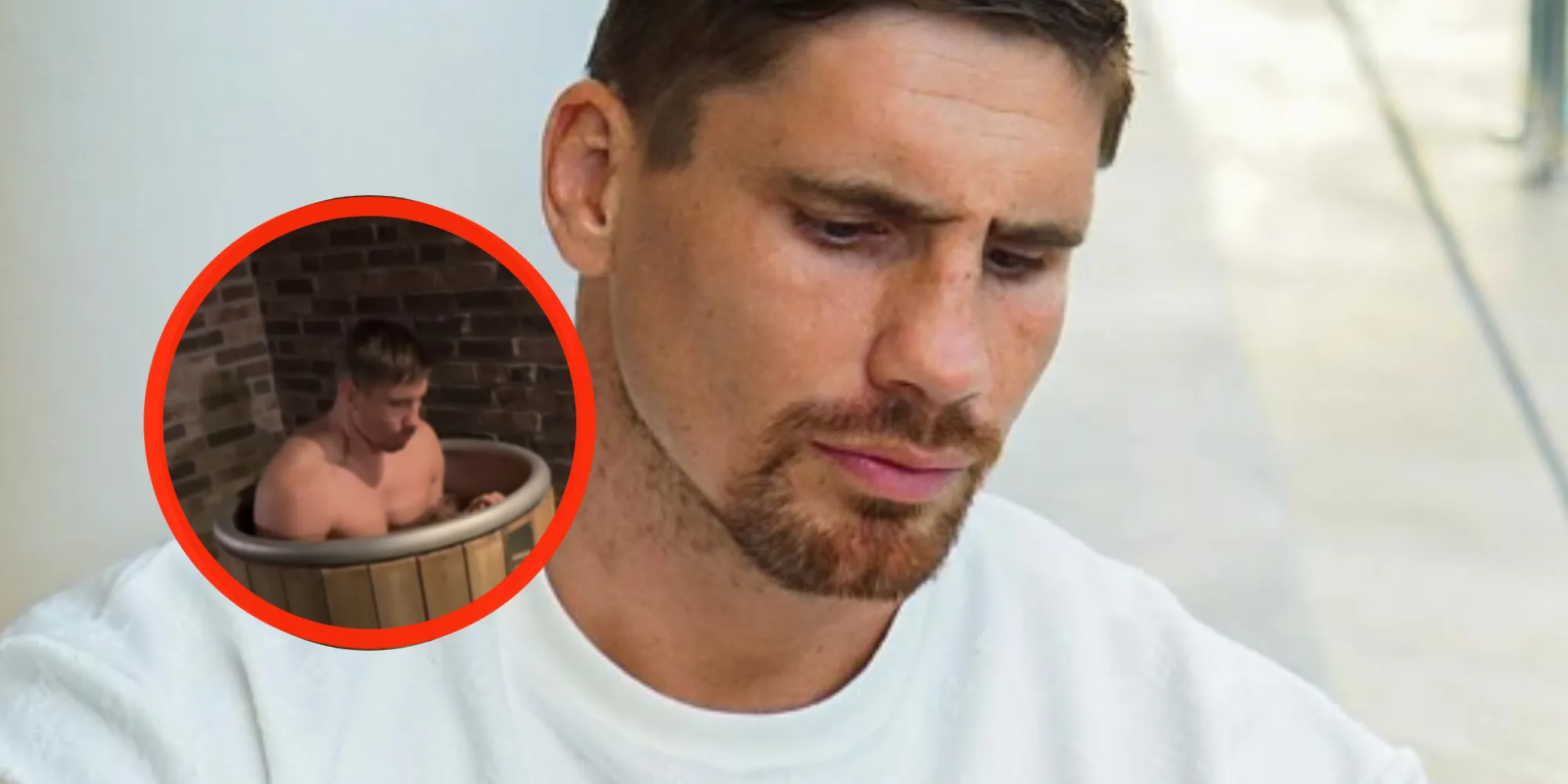 video rico verhoeven is niet zo stoer meer tijdens ijsbad 1