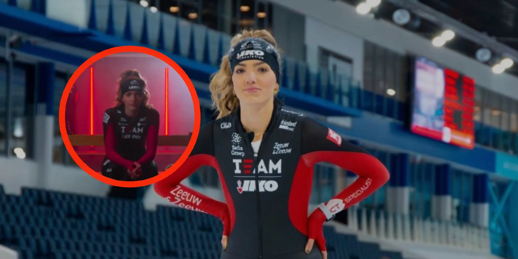 video schaatsster pien hersman neemt je mee in haar kleedkamer vlak voor race