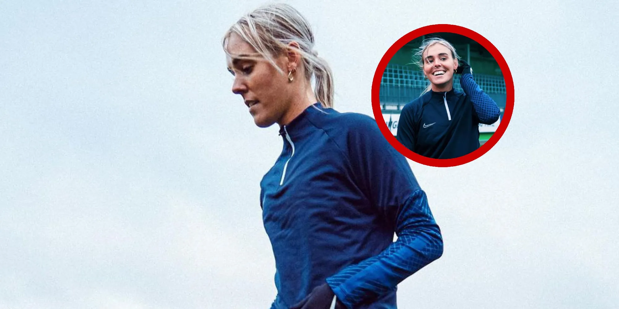 video voetbalster jill roord wisselt op de valreep van shirtje