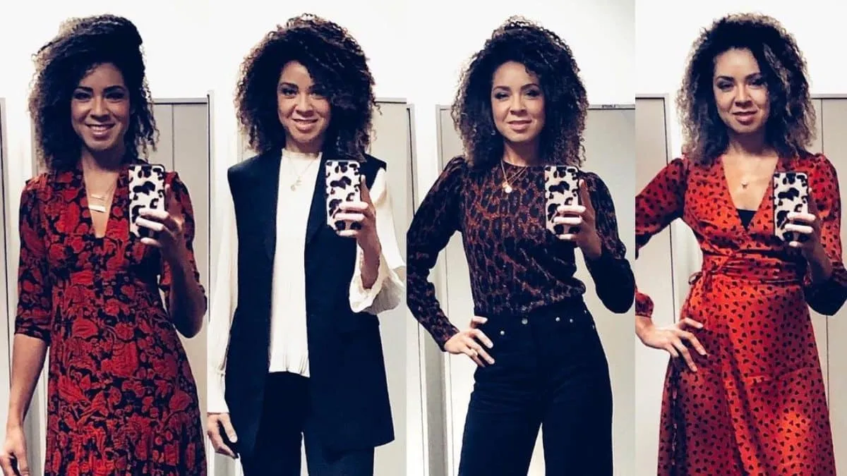 weervrouw amara onwuka modeshow kleedkamer