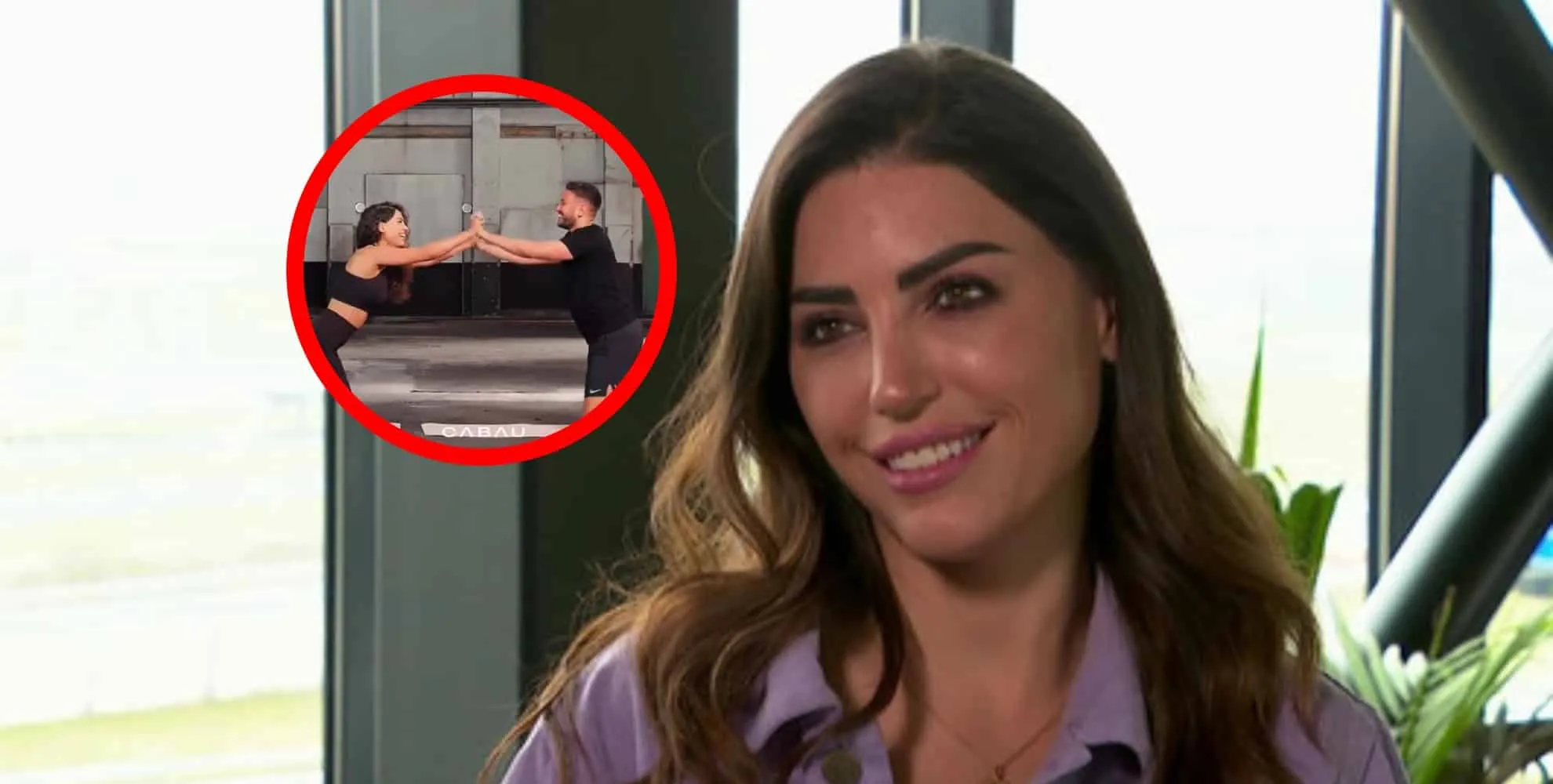 yolanthe cabau beleeft spicy sportsessie op foto met bekende bner