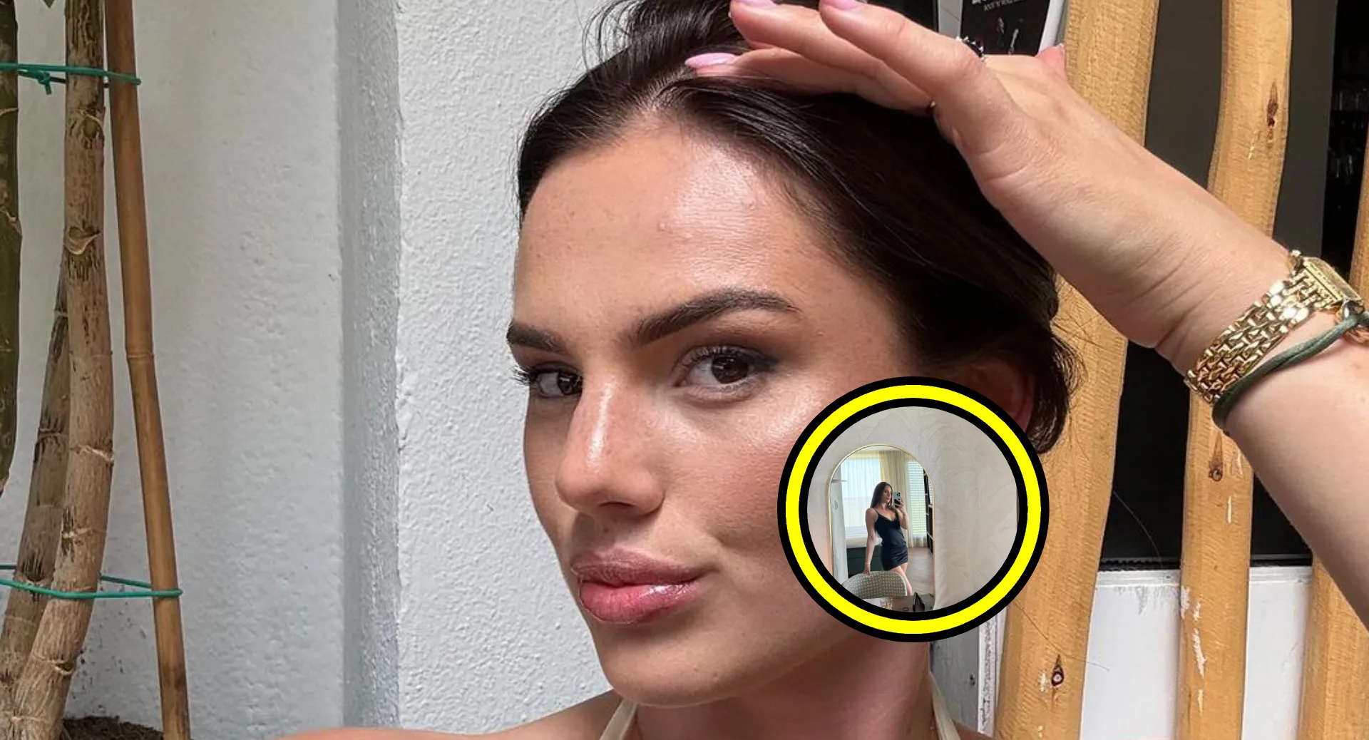 famke louise laat zien wat ze draagt als ze alleen in hotelkamer is fotos