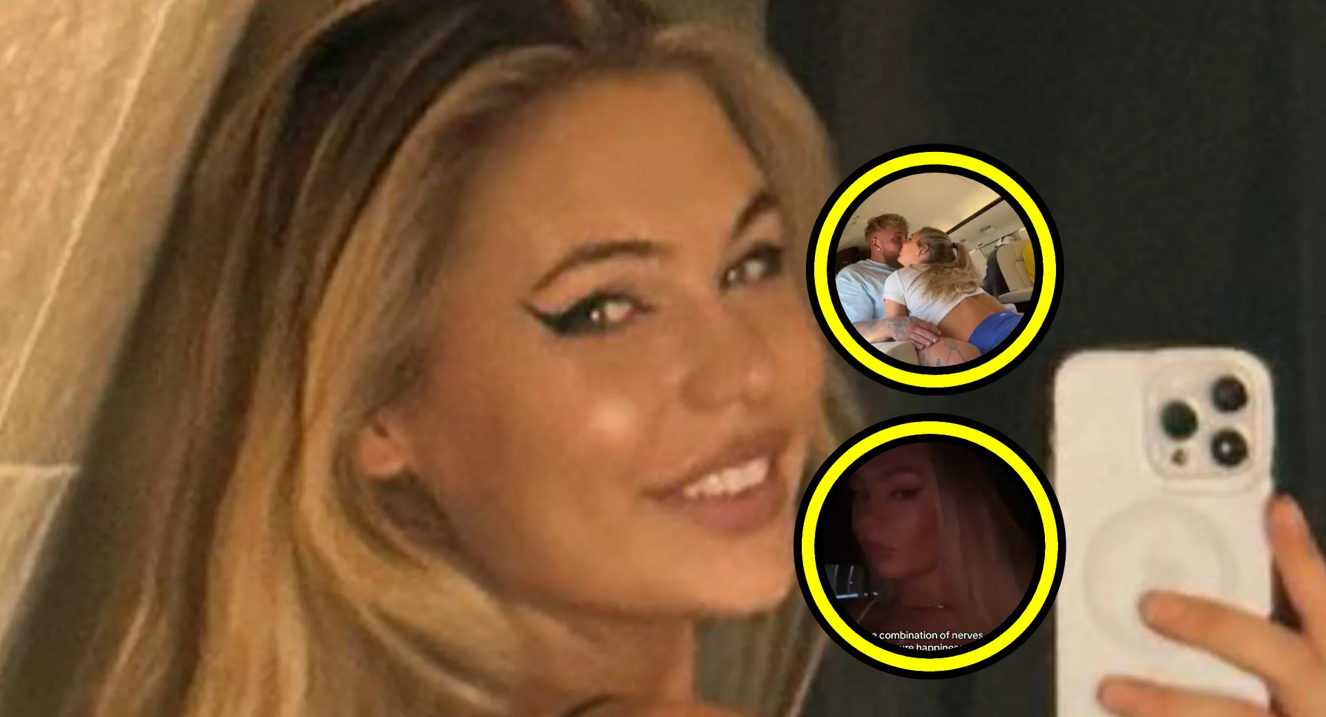 hete jutta leerdam glijdt bijna van stoel af onderweg naar vriend jake paul