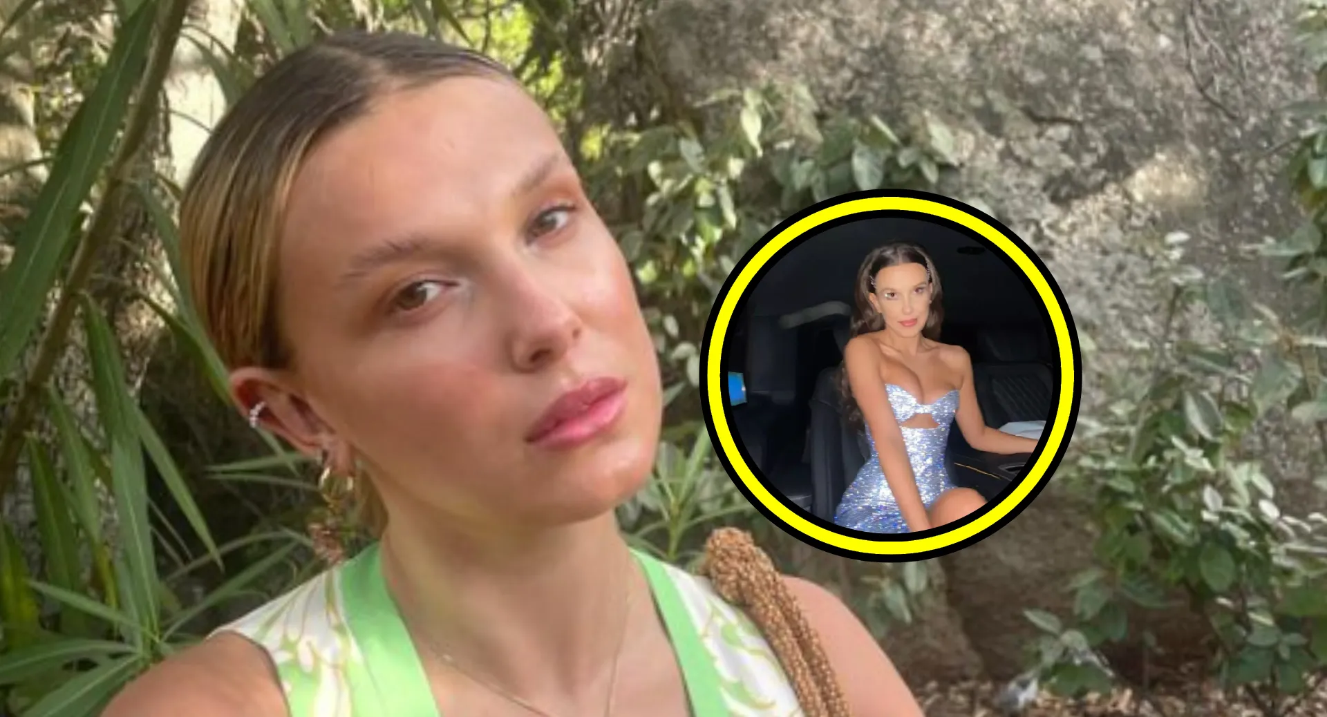 kindsterretje millie bobby brown stranger things is nu al getrouwd en laat zich van gewaagde kant zien op bruiloft fotos