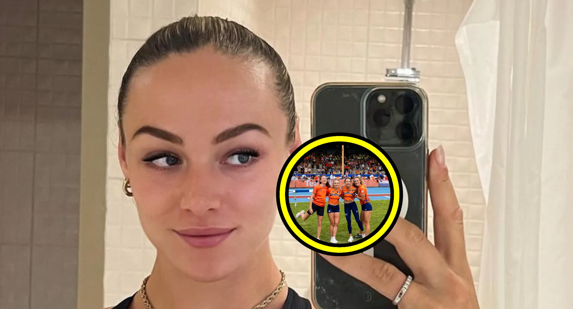 lieke klaver stelt haar heerlijke olympische ploeggenotes nog even aan je voor met innig kiekje fotos