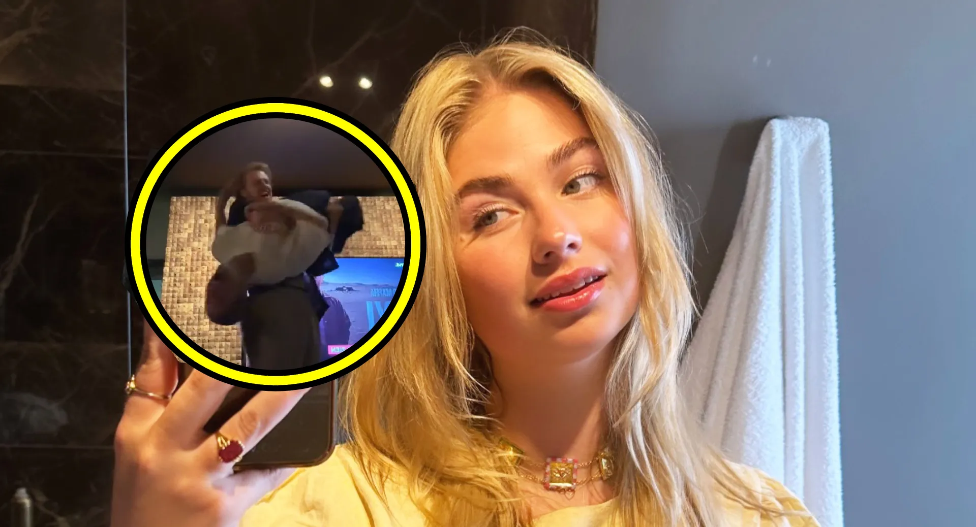ongepast koen van de bankzitters grijpt vol in de zuignappen van roxy dekker in deze tiktok video