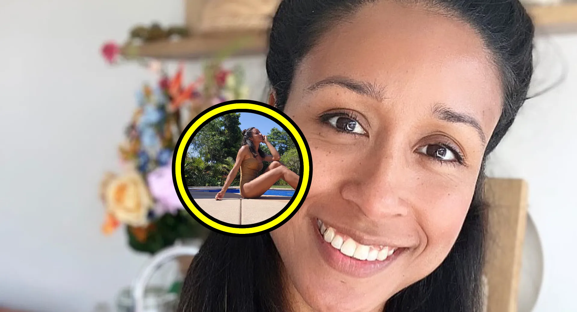 presentatrice airen mylene laat zich van gewaagde kant zien in badkleding fotos
