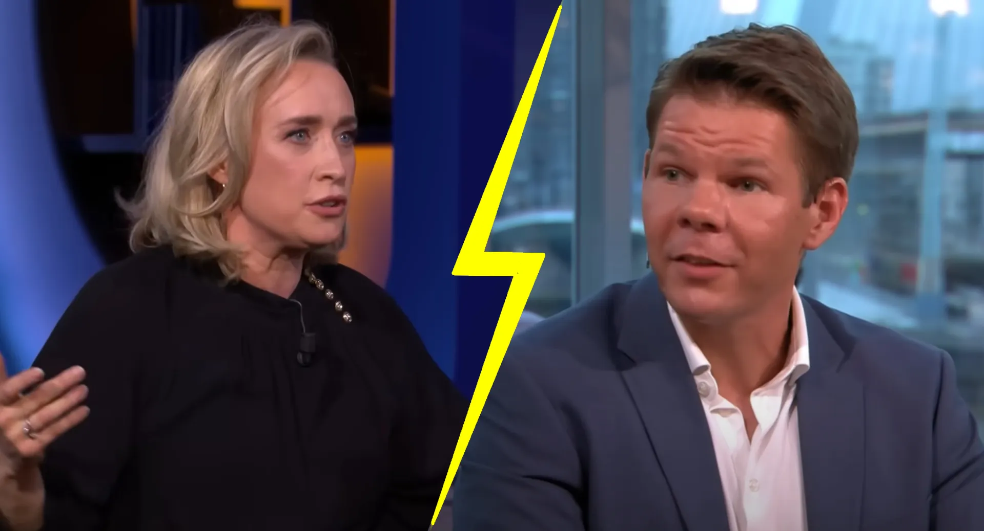 victor vlam betrapt eva jinek weer op extreem lui gedrag tijdens haar nieuwe talkshow fotos