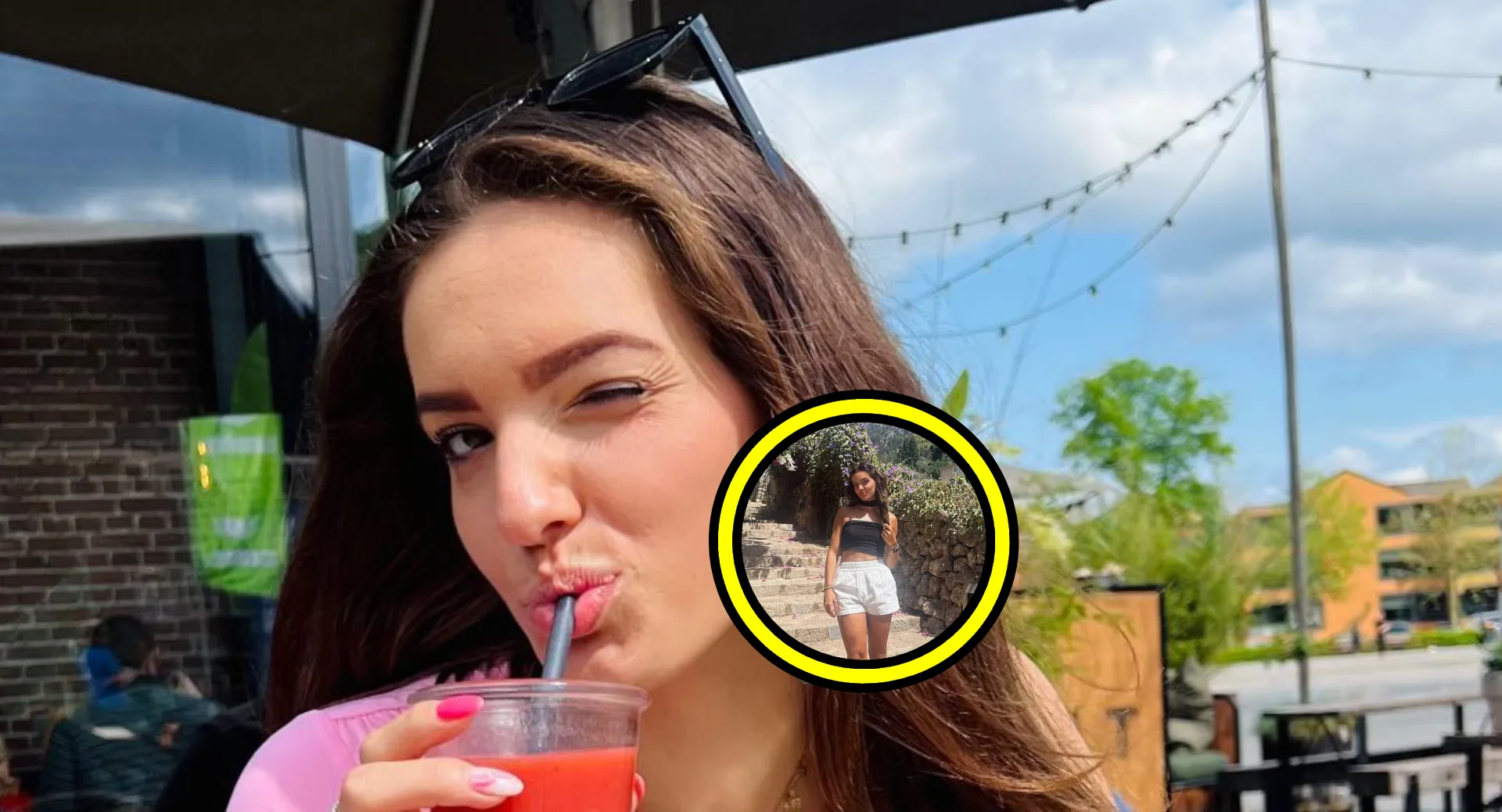 wow pien hersman laat zich van onderen op de foto zetten op bloedhete dag in spanje