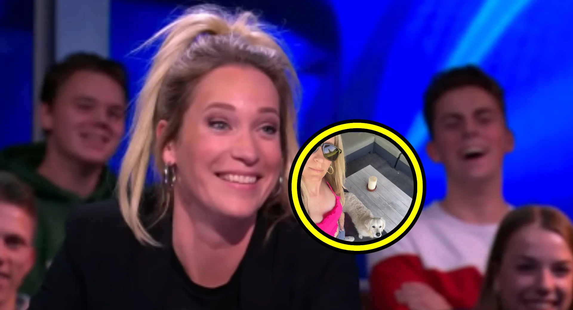 zien dit draagt helene hendriks op een bloedhete dag foto