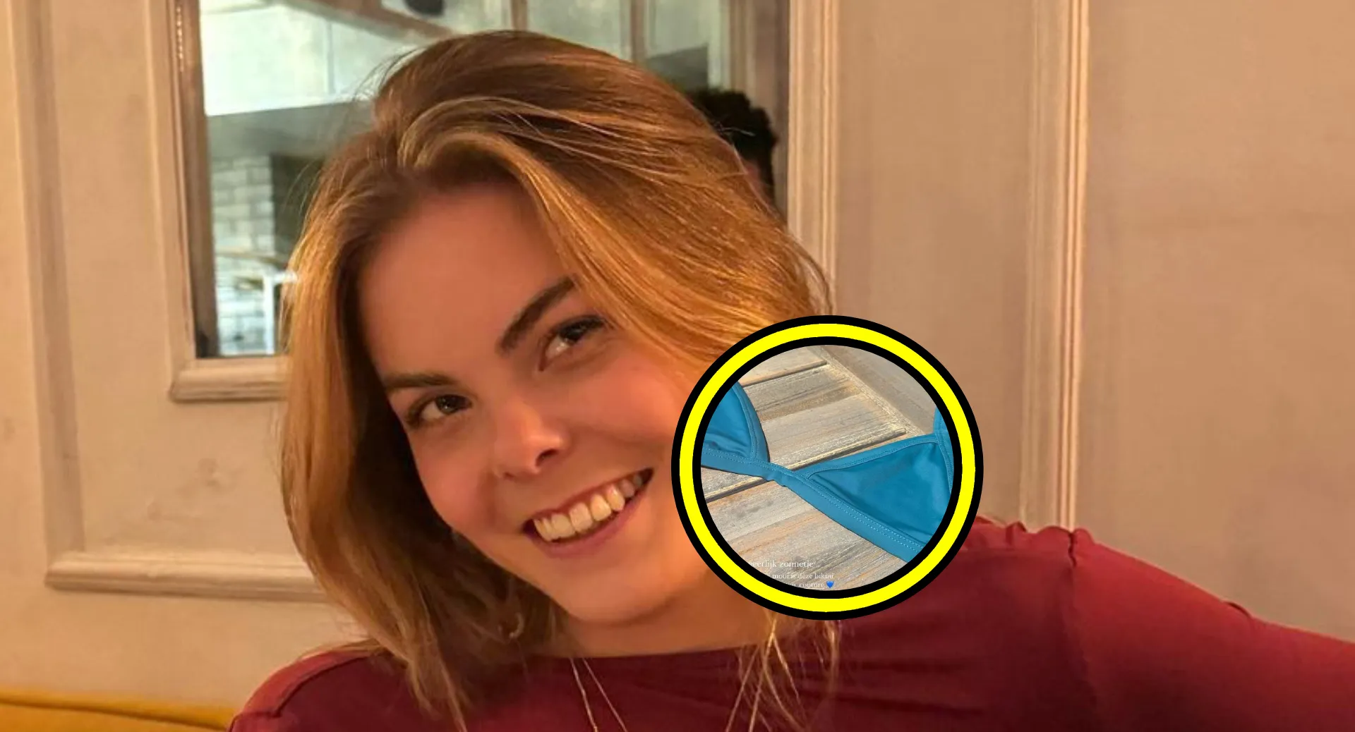 zonnebadende eloise van oranje doet zwemtopje uit voor de liefhebber foto