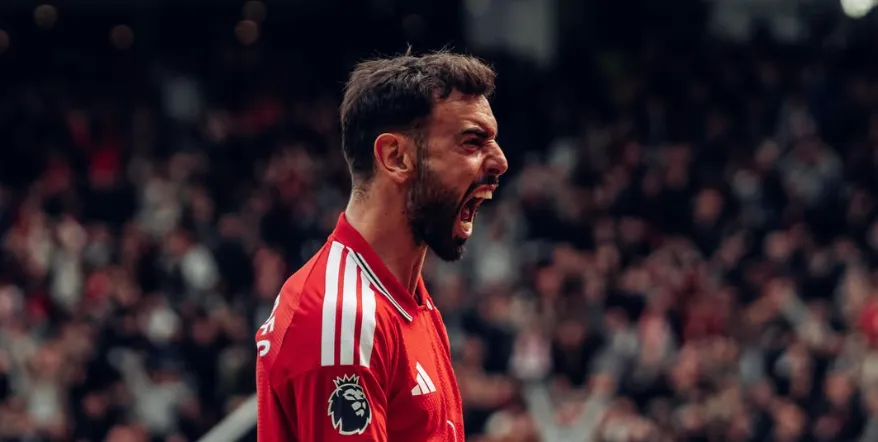 Man Utd midfielder Bruno Fernandes