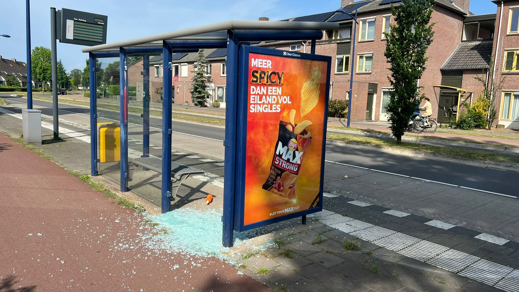 22 05 2022 vernieling bushokje bundersweg veghel