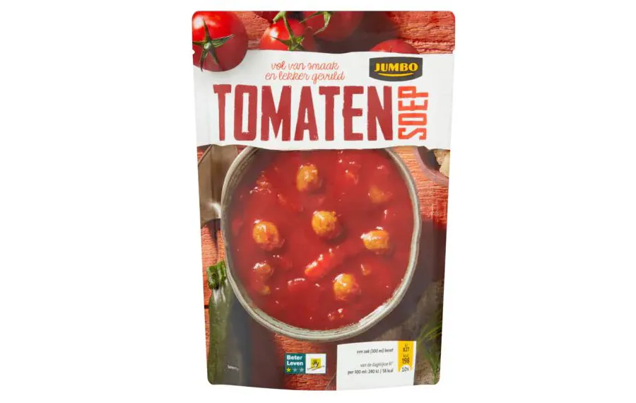 belangrijke veiligheidswaarschuwing jumbo tomatensoep