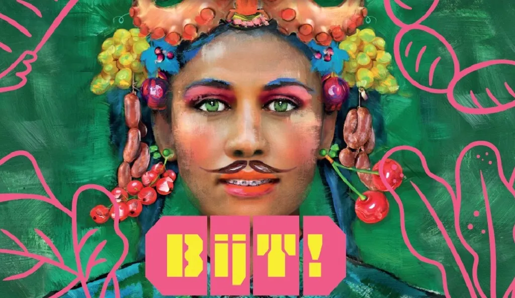 bijt kunst over voedsel beeld karin jonkers liggend