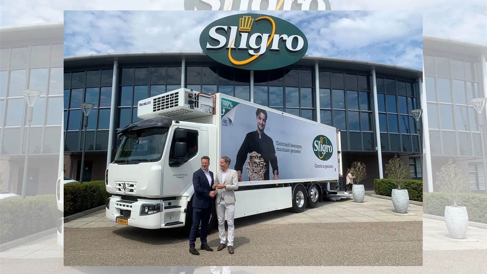eerste elektrische vrachtwagen sligro