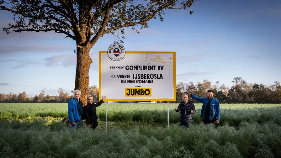 foto 2 van dichtbij bord teler compliment 1