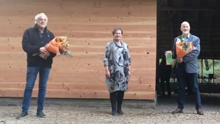 groen handdruk rinus van der heijdenl coby van der pas en jos cuijpers r