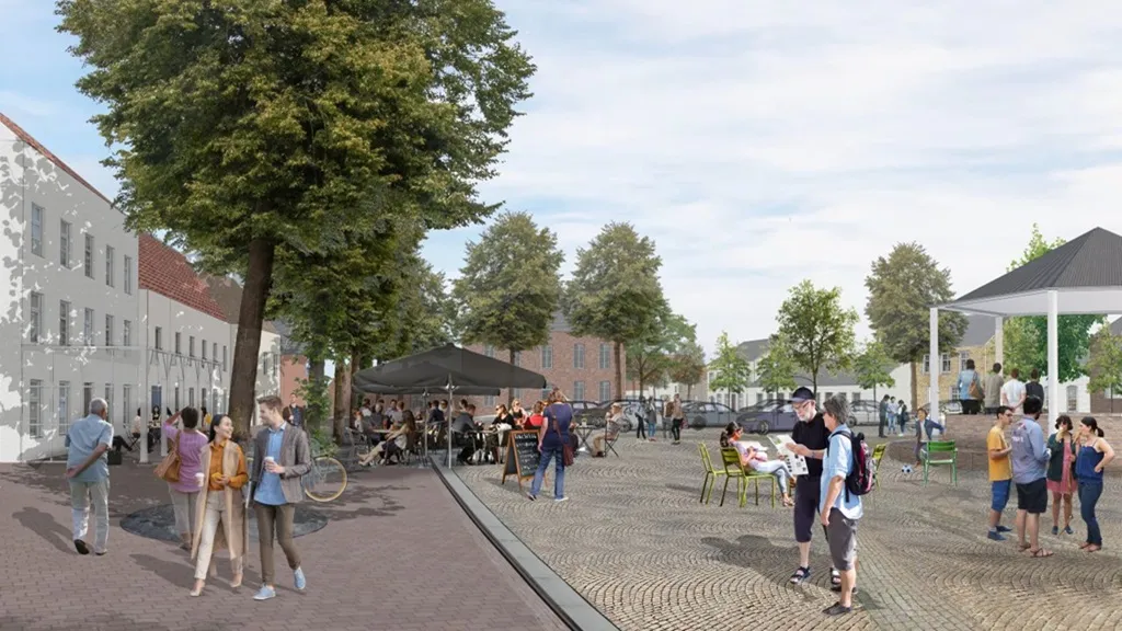 impressie markt na herinrichting