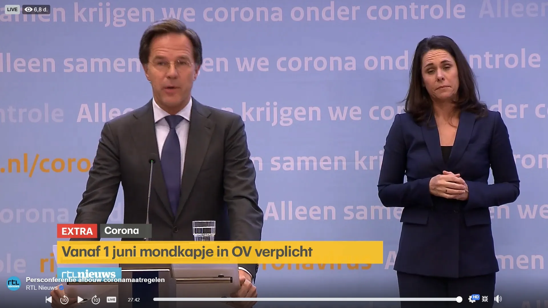 persconferentie 06 05 2020