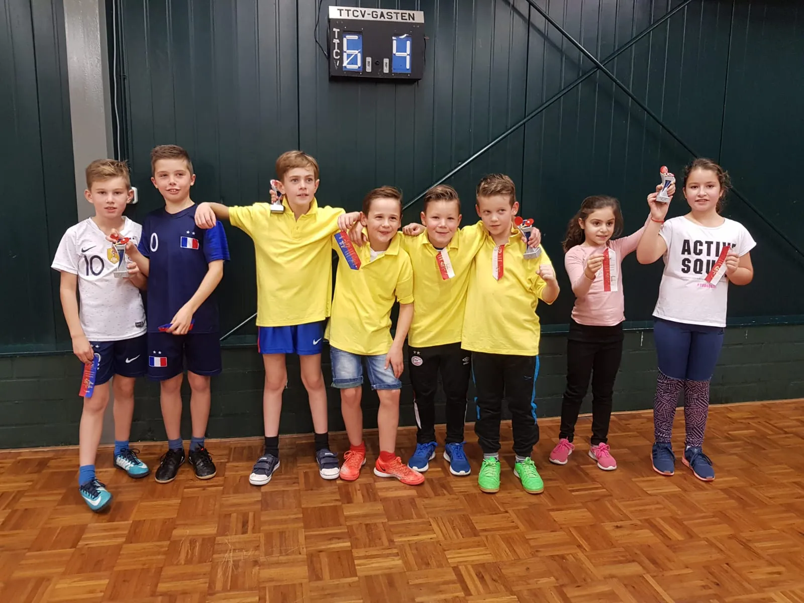 tafeltenniskampioenen basisscholen groep 5 en 6