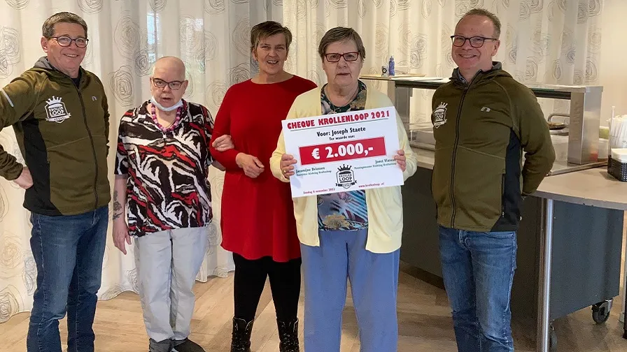 uitreiking cheque joseph staete