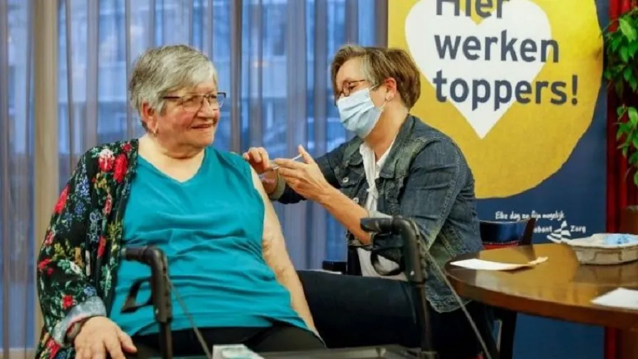 vaccination at care institution 18 january 2021