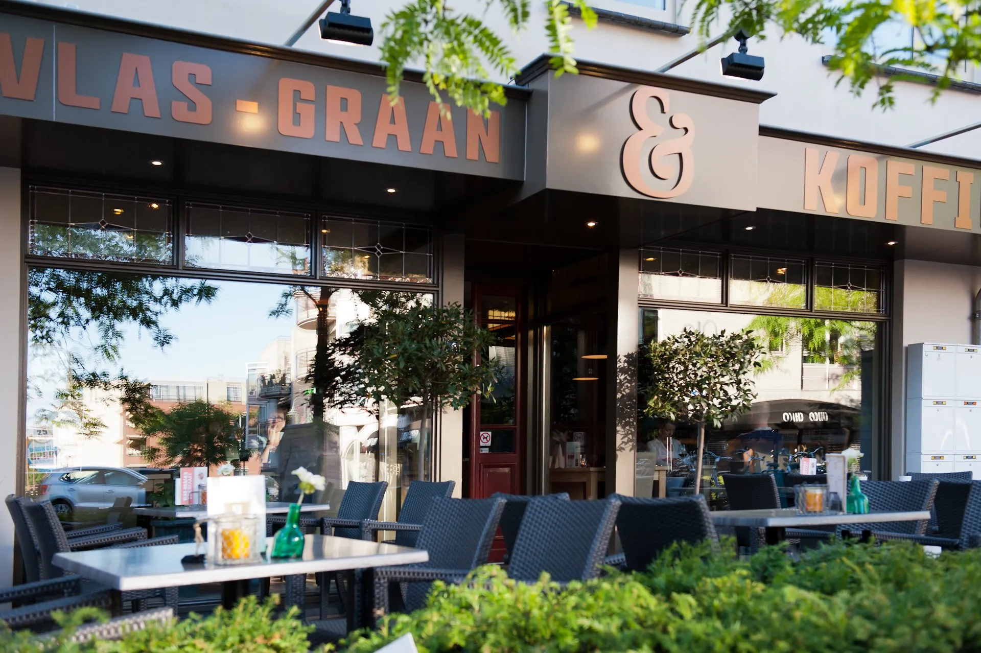 vlas en graan koffie